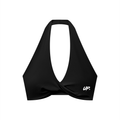 Women's Pleated Halter Sports Bra