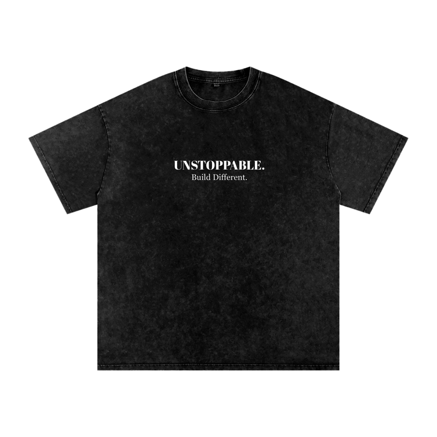 Snow Washed Oversized Cotton T-Shirt, Female Angel